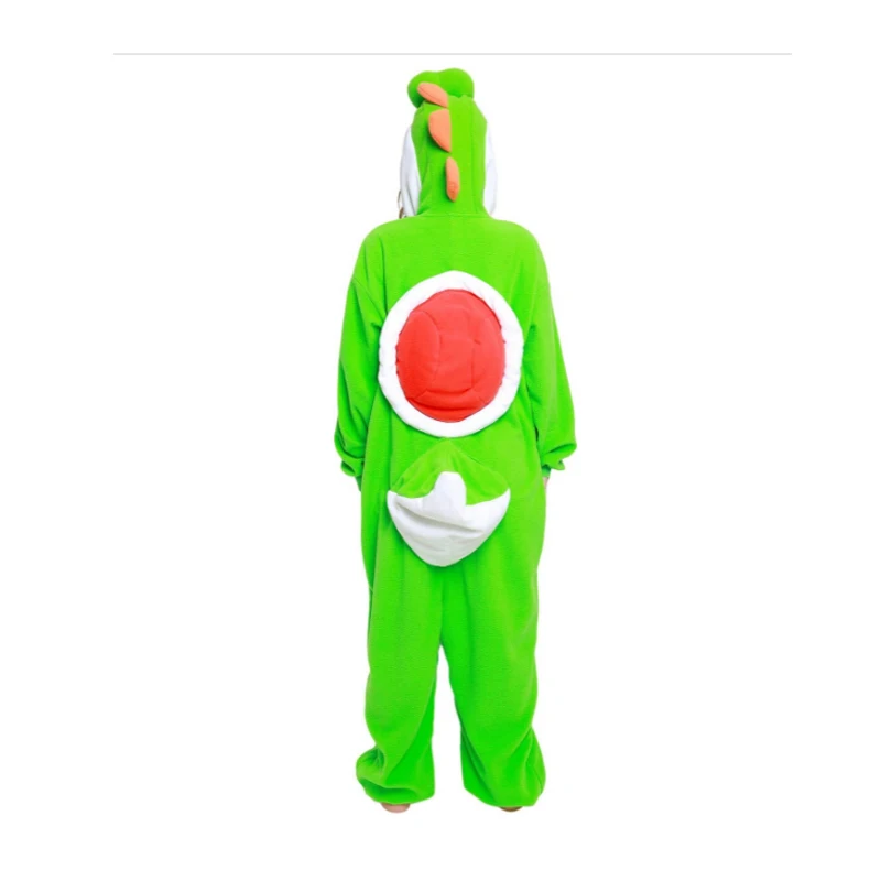 Costume-Doudou Yoshi – Pyjama Femme en Peluche Vert – Image 4