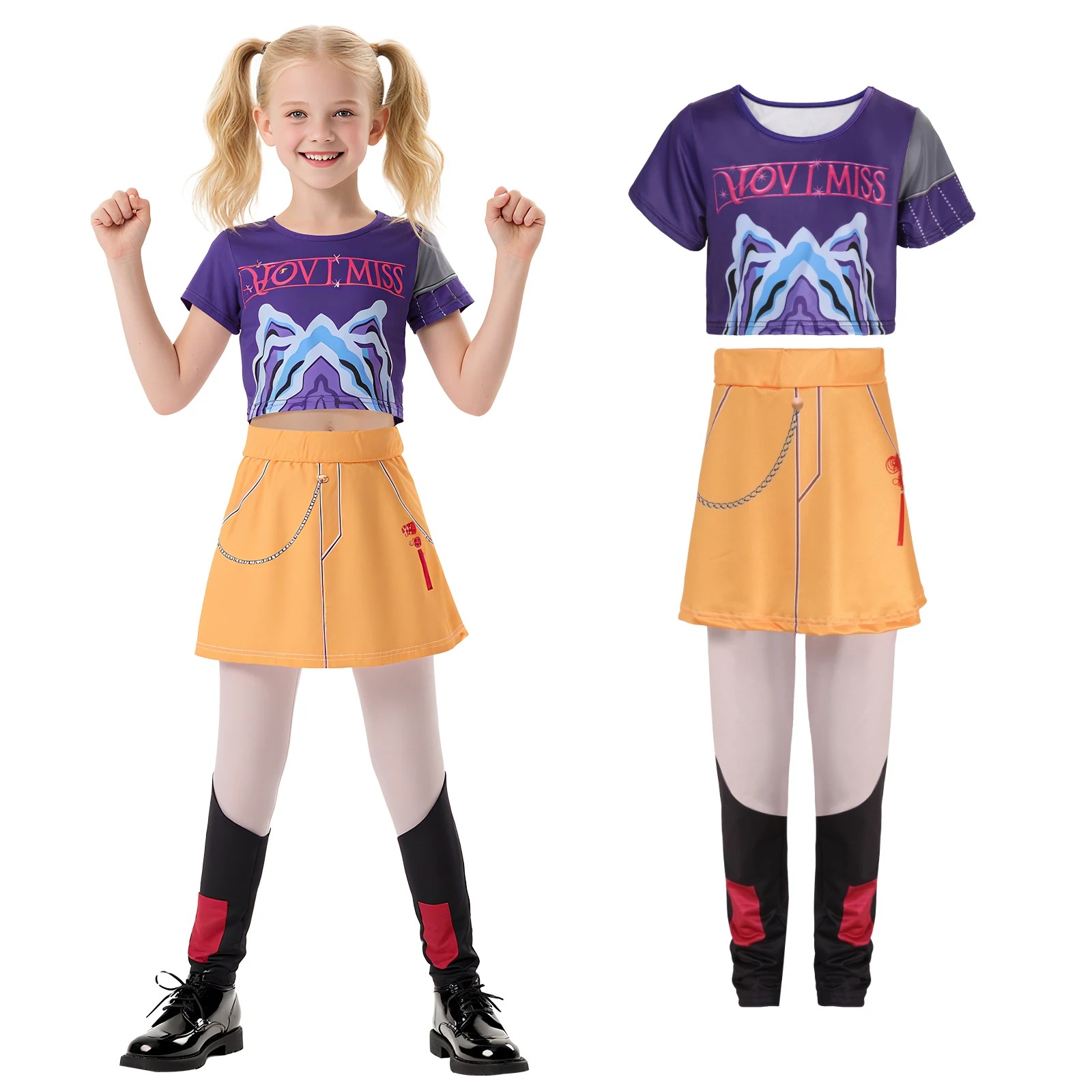 Costume Mira K-pop Demon Hunters – Tenue Cosplay Enfant Fille | Ensemble Complet Danse, Halloween & Carnaval – Image 2