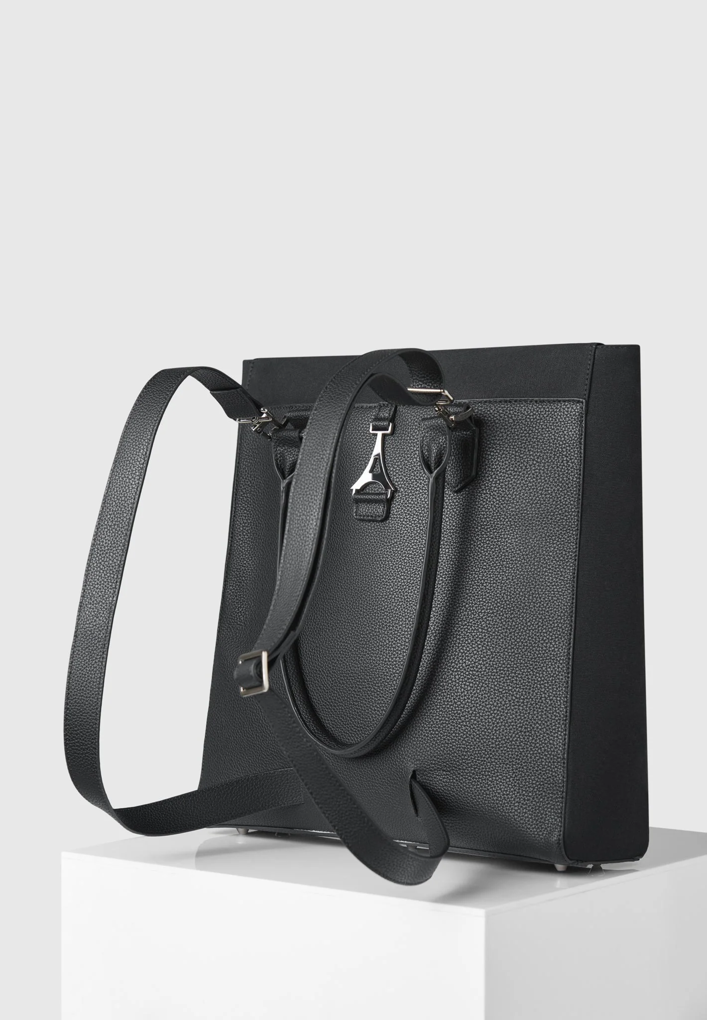 Sebastien - Tote Backpack - Black – Image 9